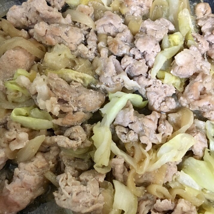 豚肉レモン醤油炒め！